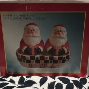 Dolomite Santa Salt & Pepper Shaker Set